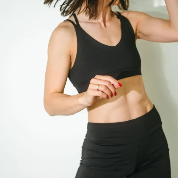 Spodenki do pole dance czarne przód