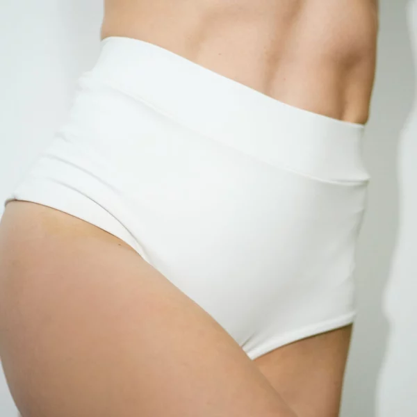 Szorty do pole dance biały przód